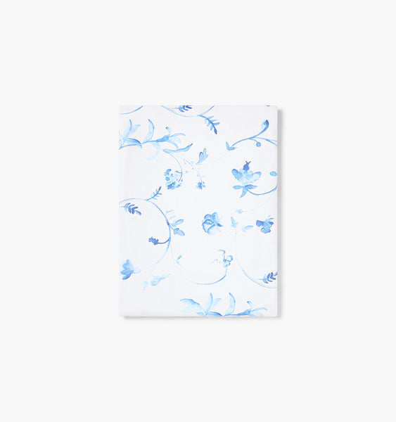 The Crib Sheet Blue Botanical