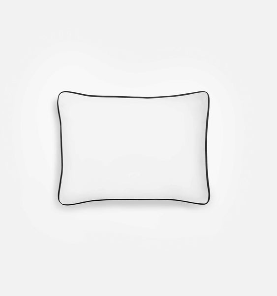 White pillowcase 2024 with black trim