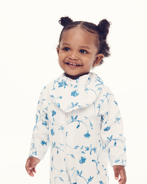 The Footie Pajama - Blue Botanical – Hill House Home