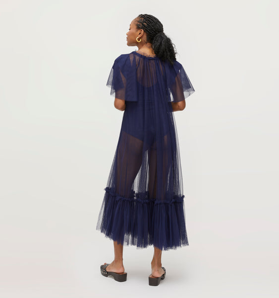 The Tulle Coco Duster - Navy Tulle – Hill House Home