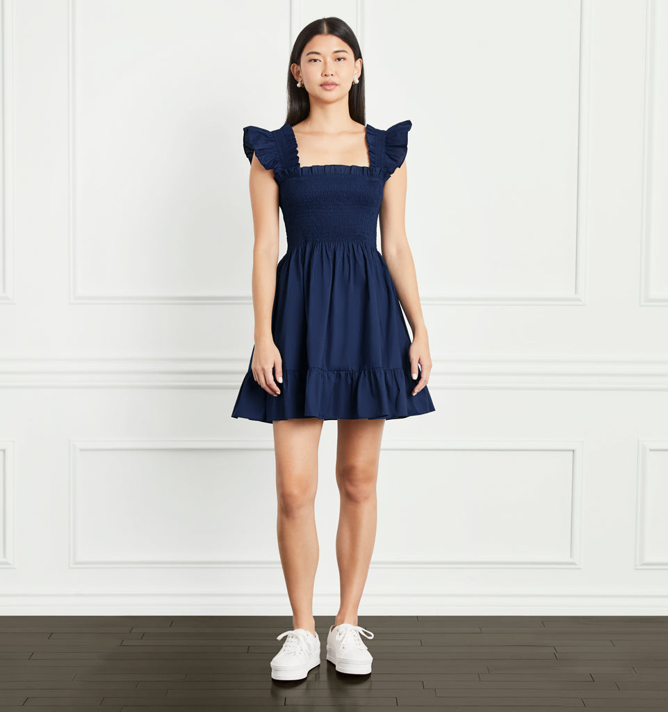 The Elizabeth Nap Dress - Navy Cotton