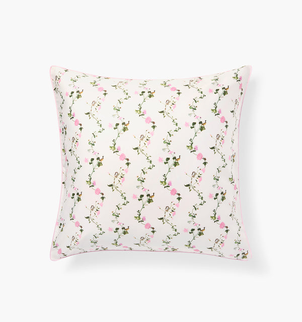 Hot Pink Border 8x8 Pillow Sham