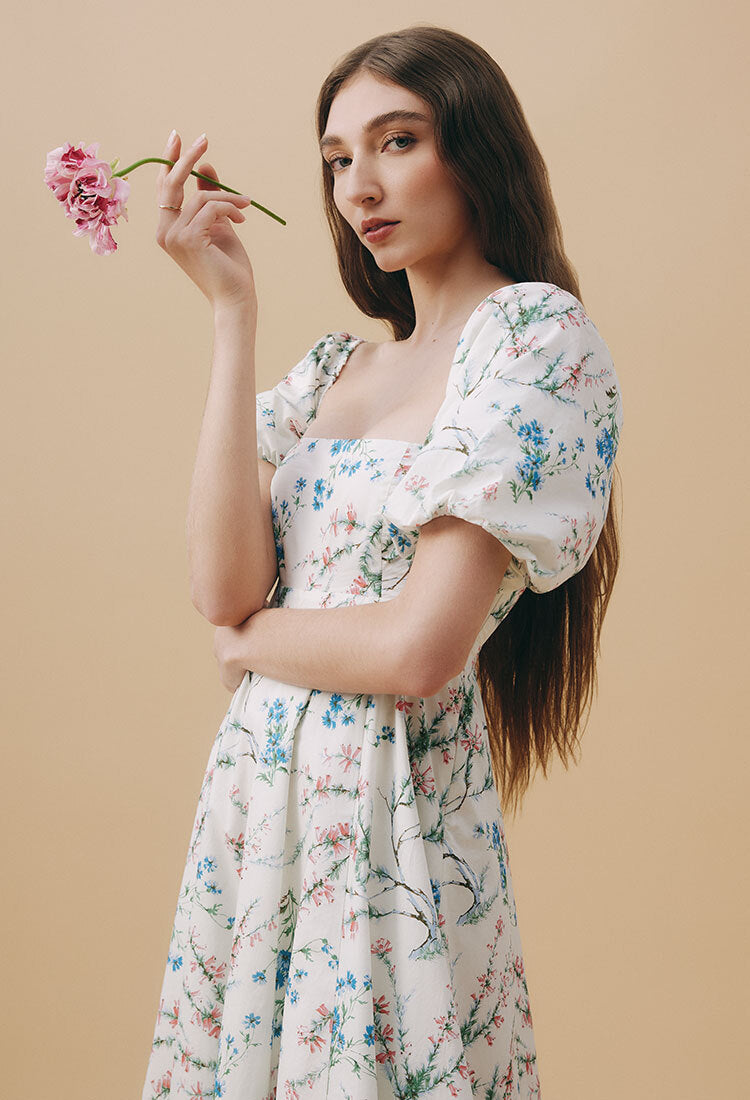 The Matilda Dress - Spring Chintz Cotton – Hill House Home